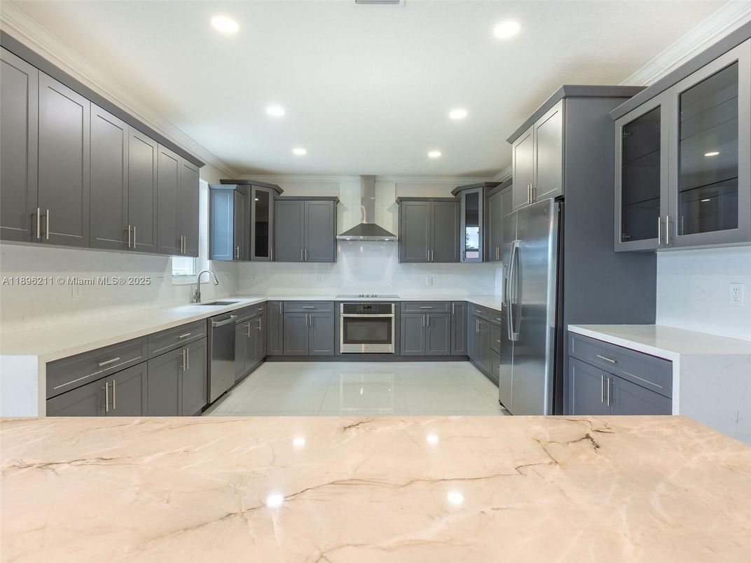 Interior, Kitchen, Recessed Lighting, Stainless Steel Appliances