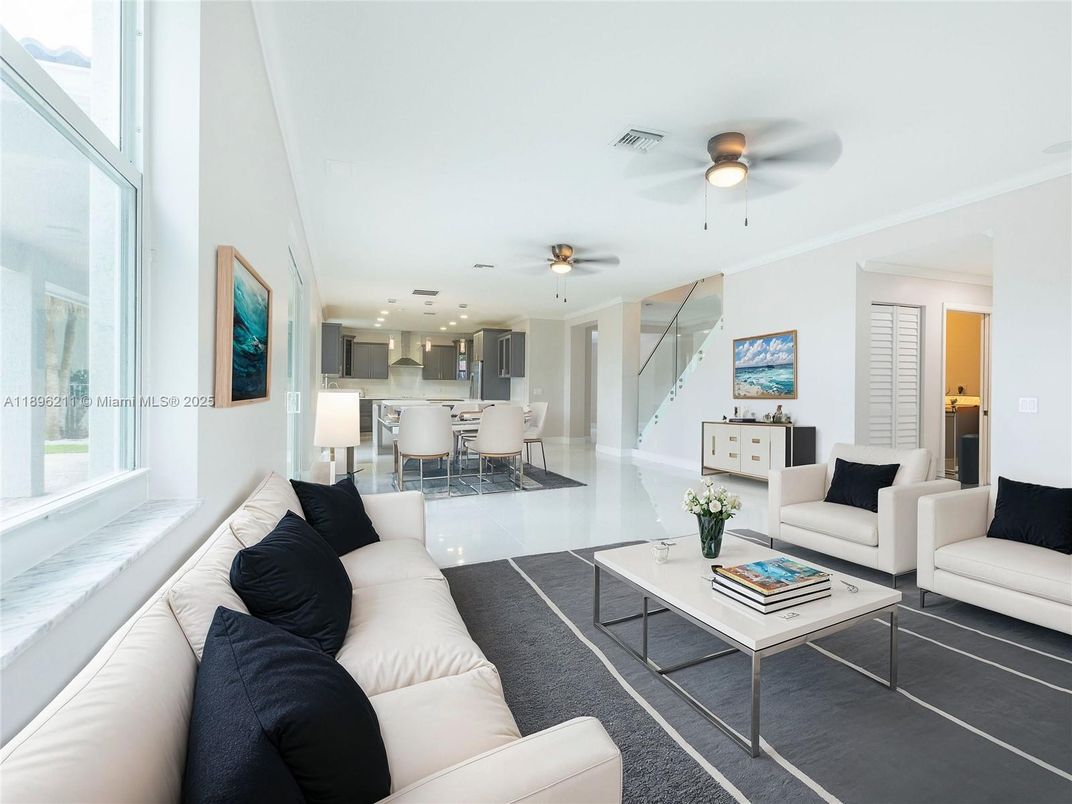 Interior, Kitchen, Living room, Recessed Lighting
