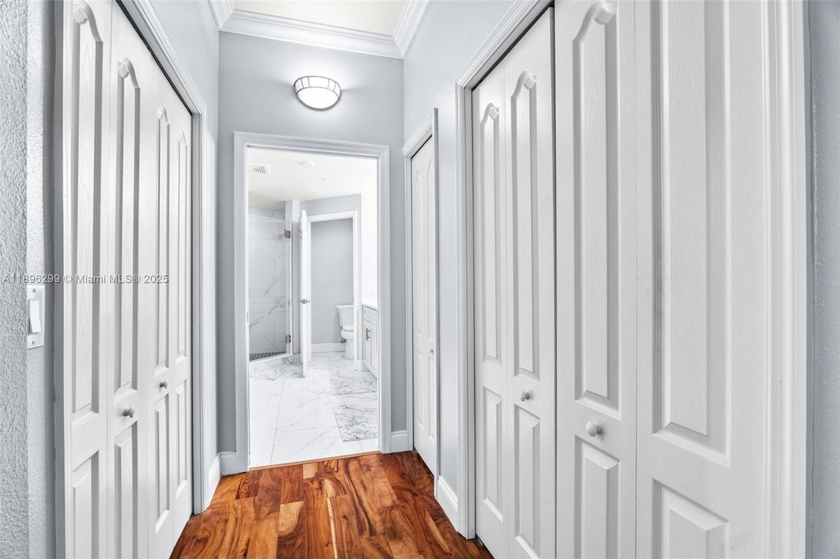 Bathroom, Interior, Marble, Marble Walls, Wood Texture Flooring