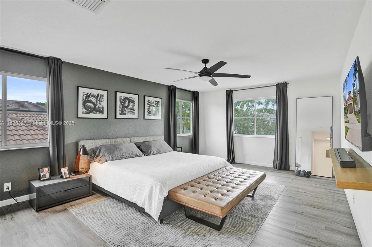 Bedroom, Interior, Wood Texture Flooring