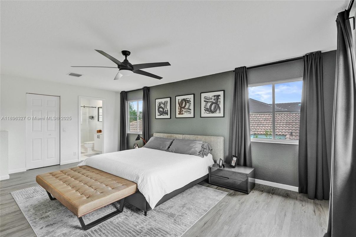 Bedroom, Interior, Wood Texture Flooring