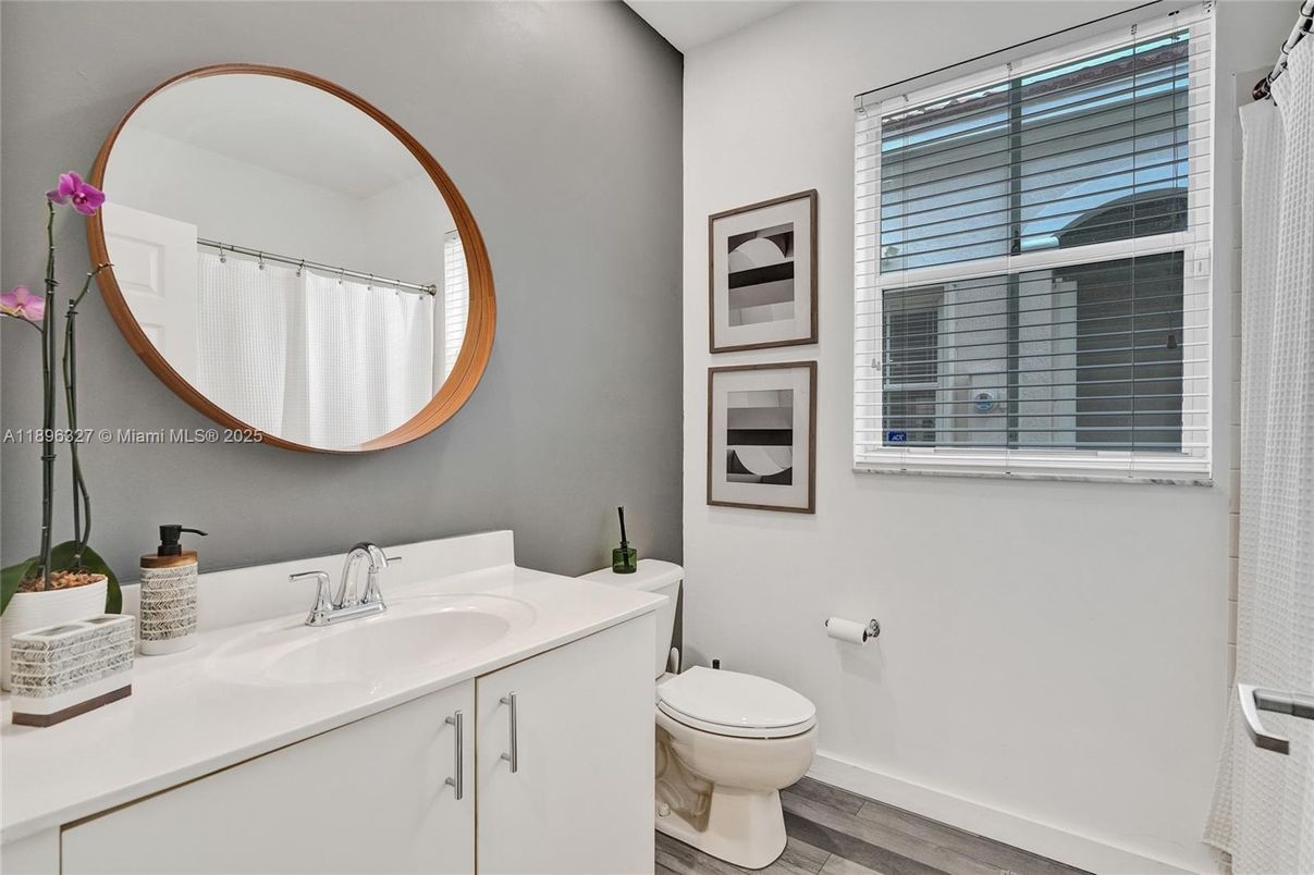 Bathroom, Interior, Wood Texture Flooring
