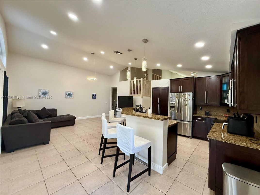 Interior, Kitchen, Pendant Lights, Recessed Lighting, Stainless Steel Appliances