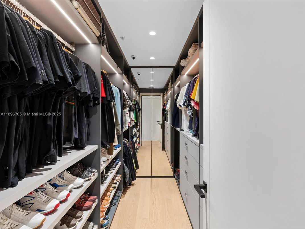 Interior, Recessed Lighting, Walk-in Closets, Wood Texture Flooring