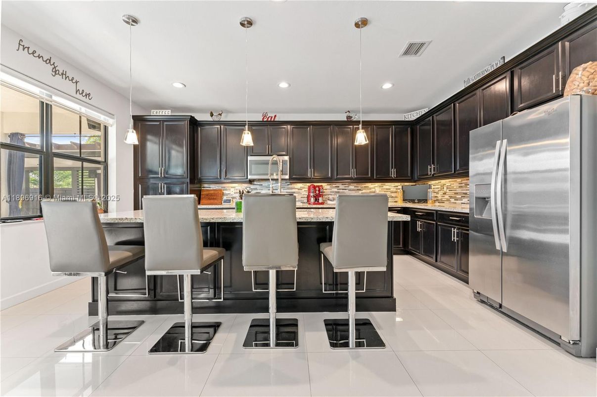 Interior, Kitchen, Pendant Lights, Recessed Lighting, Stainless Steel Appliances