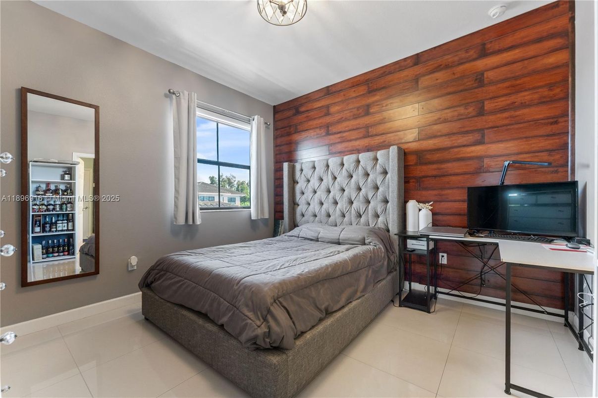 Bedroom, Interior, Wooden Walls