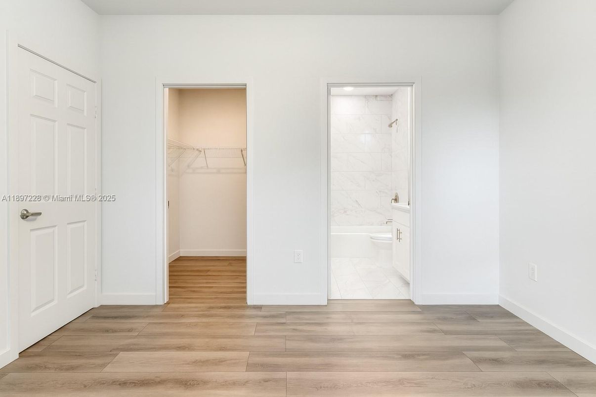 Bathroom, Interior, Marble Walls, Wood Texture Flooring