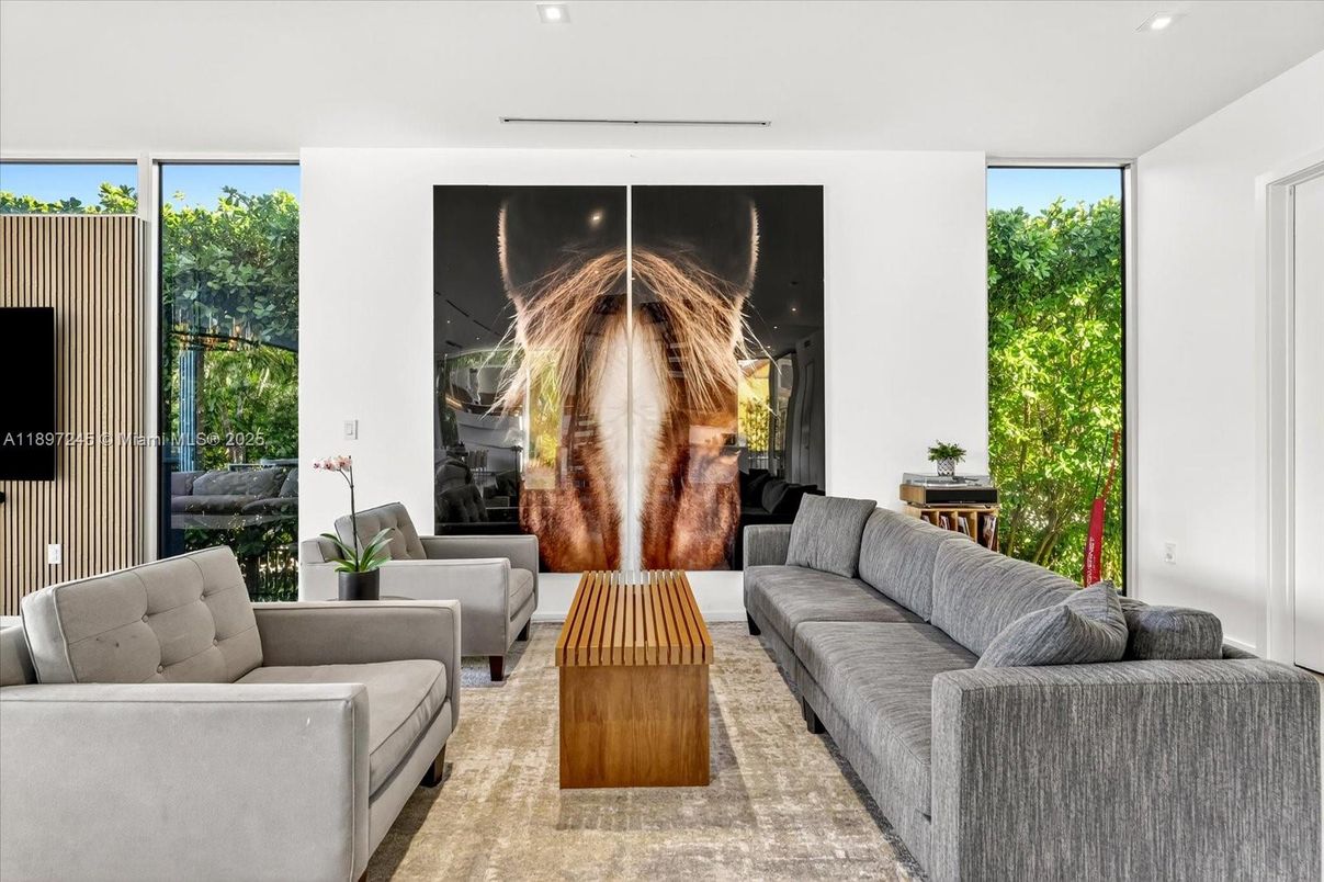 Interior, Living room, Recessed Lighting