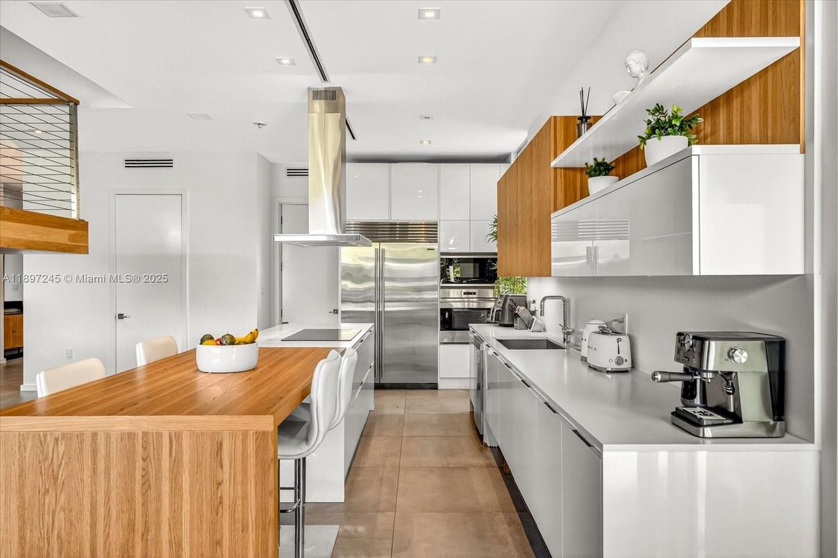 Interior, Kitchen, Recessed Lighting, Stainless Steel Appliances