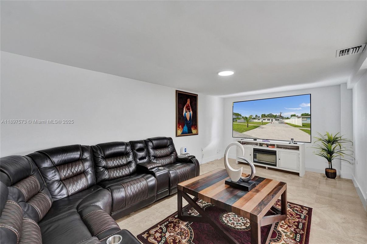 Interior, Living room, Recessed Lighting