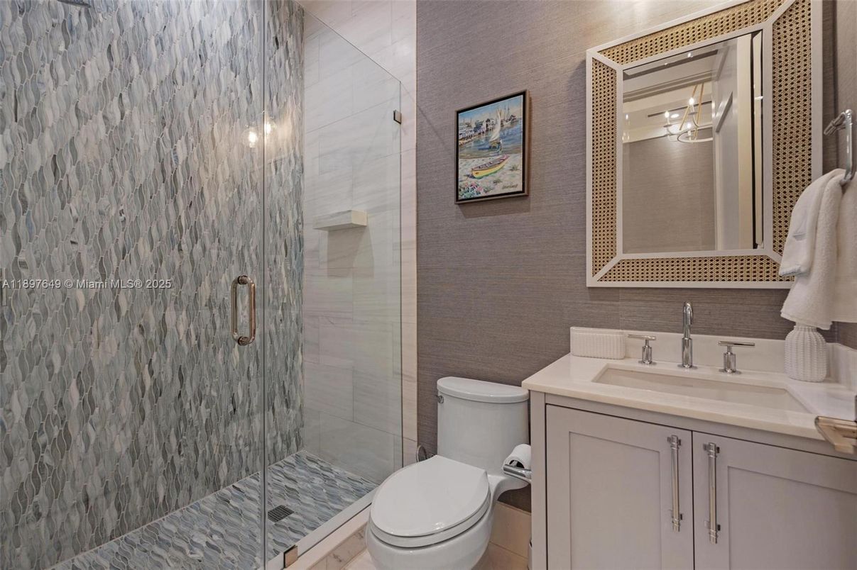 Bathroom, Glass Shower, Interior