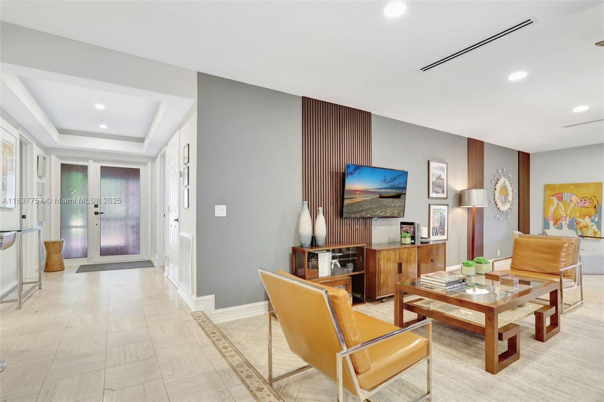 Interior, Living room, Recessed Lighting