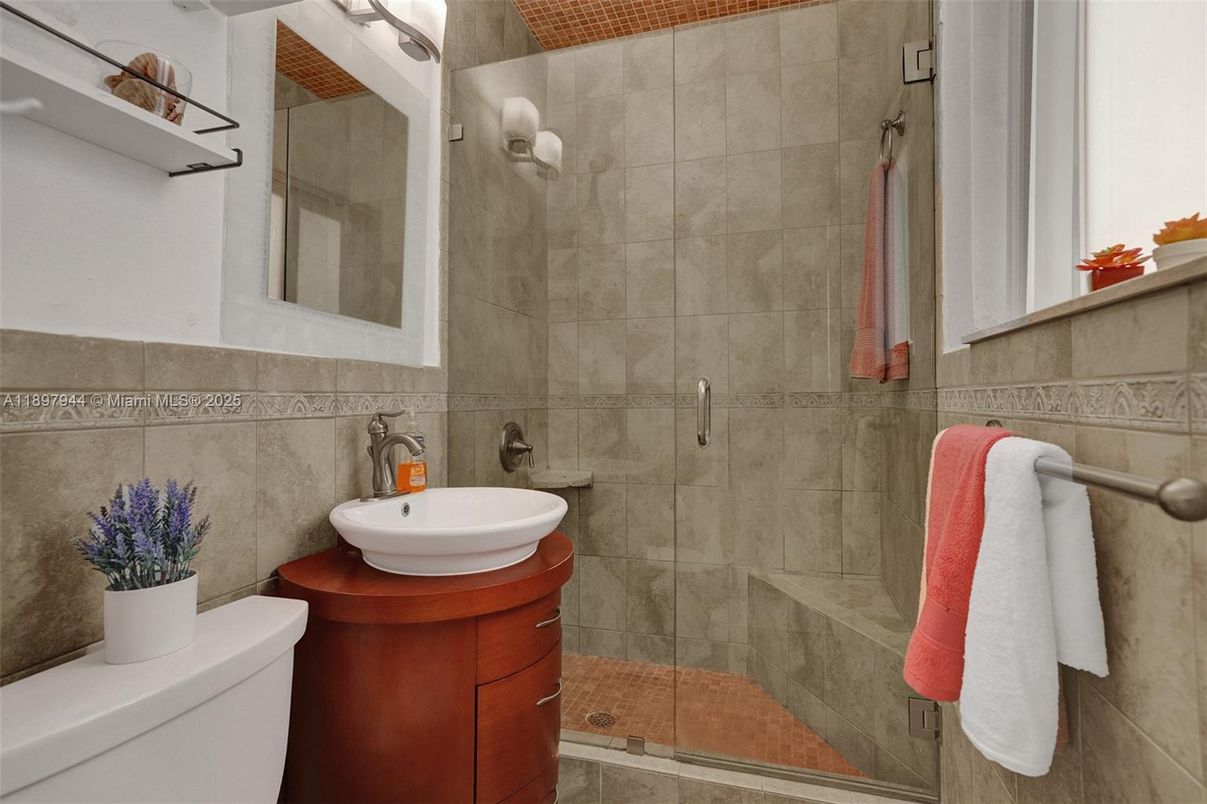 Bathroom, Glass Shower, Interior