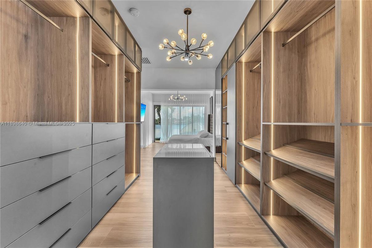 Interior, Pendant Lights, Walk-in Closets, Wood Texture Flooring