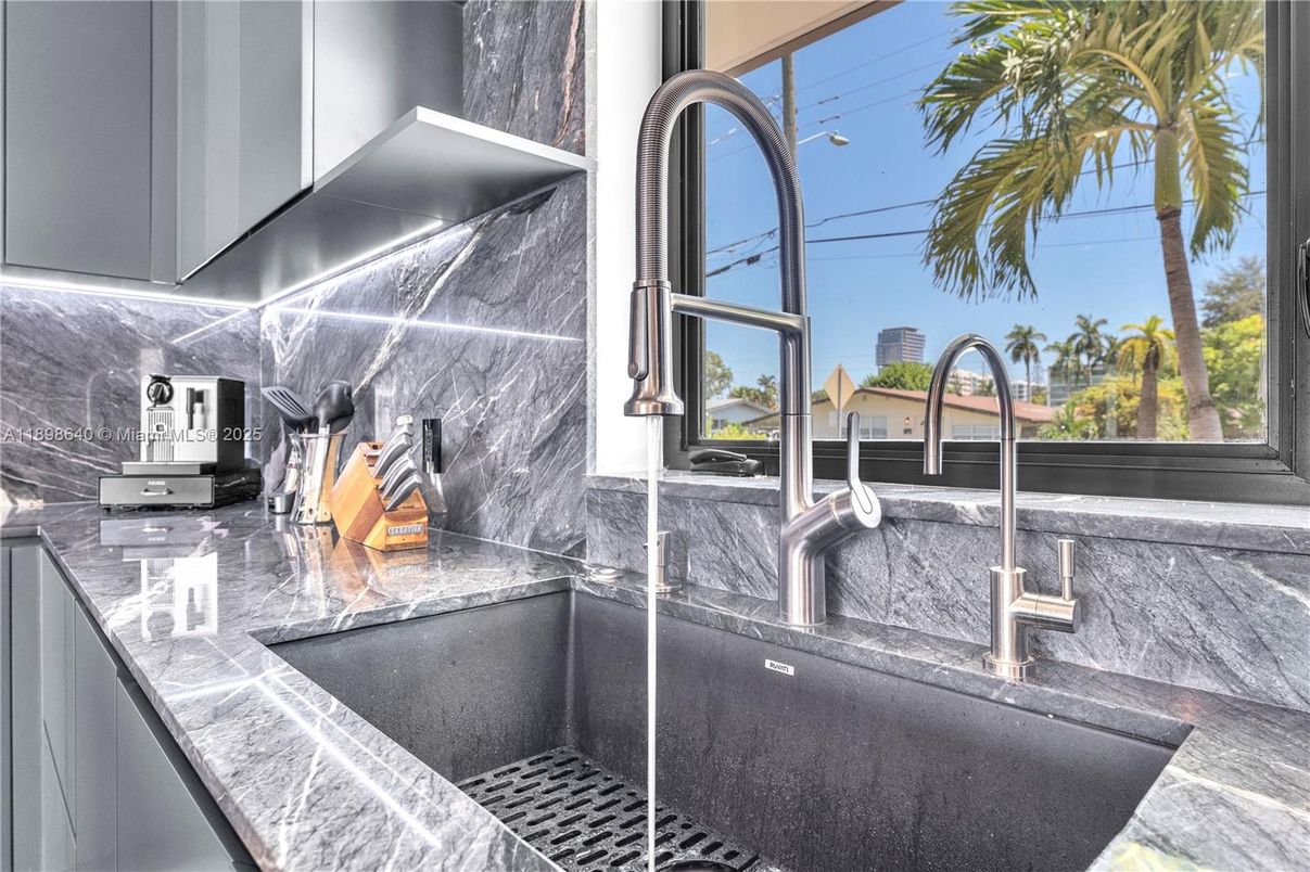 Interior, Kitchen, Marble Walls