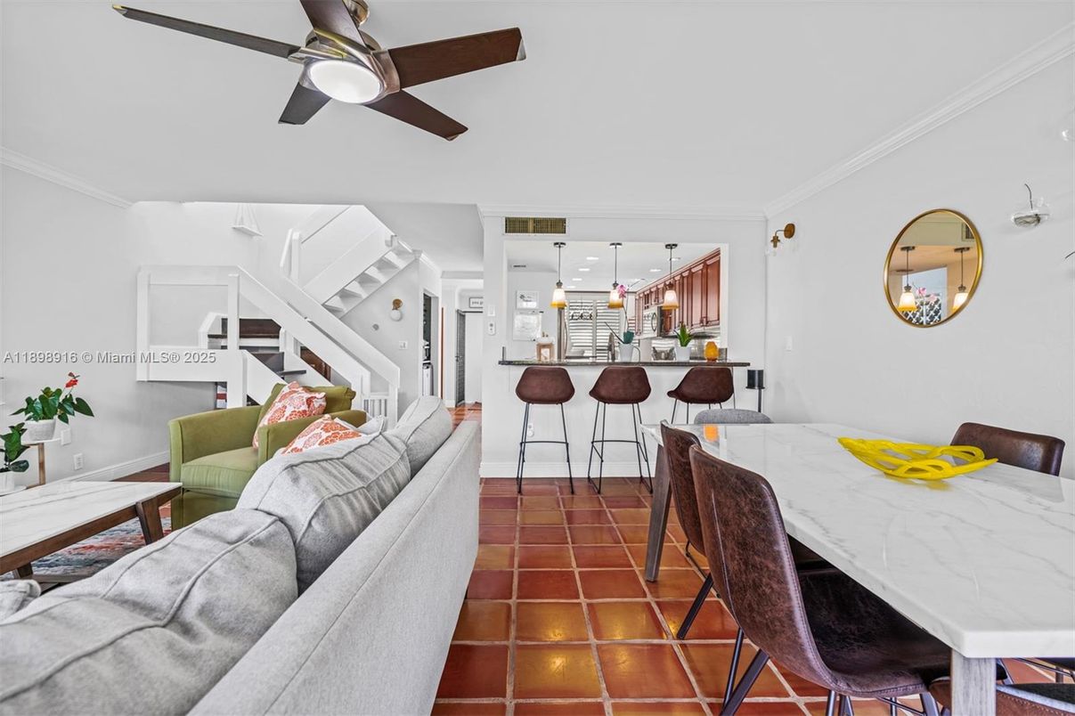 Dining room, Interior, Kitchen, Living room, Pendant Lights