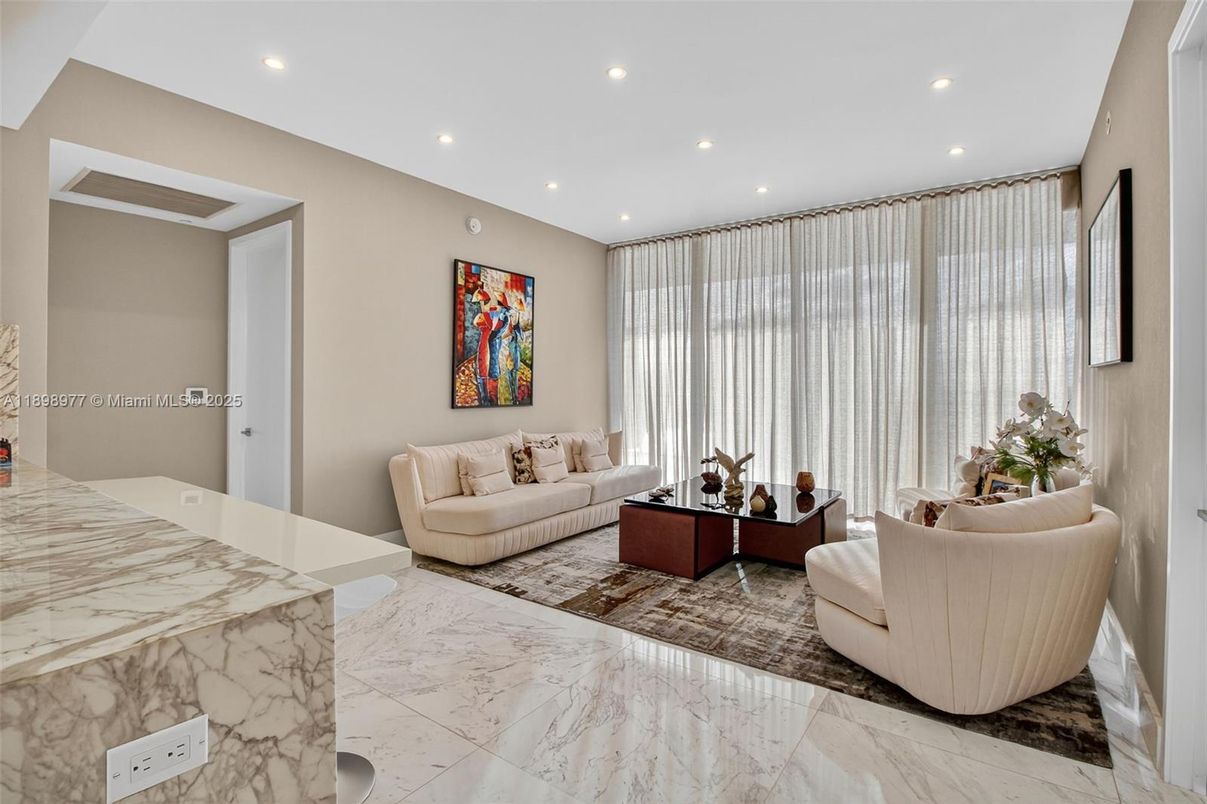 Interior, Living room, Marble, Recessed Lighting