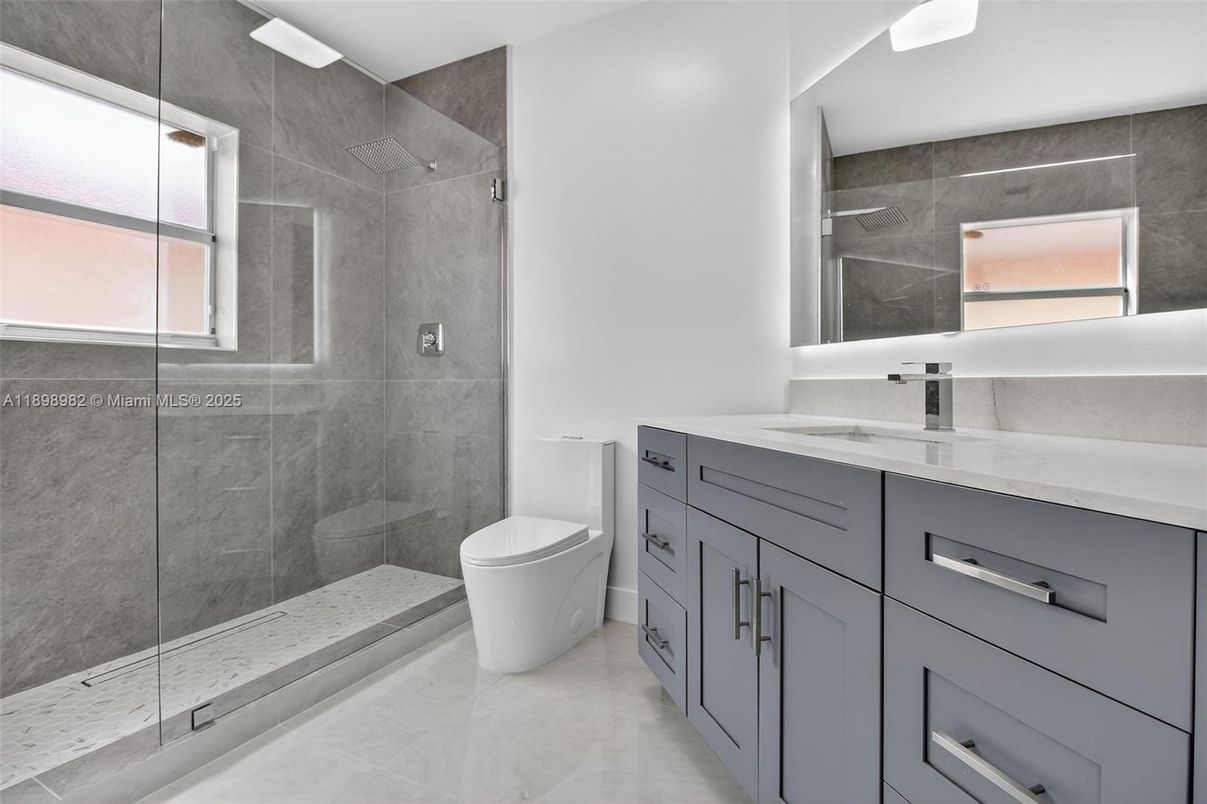 Bathroom, Glass Shower, Interior