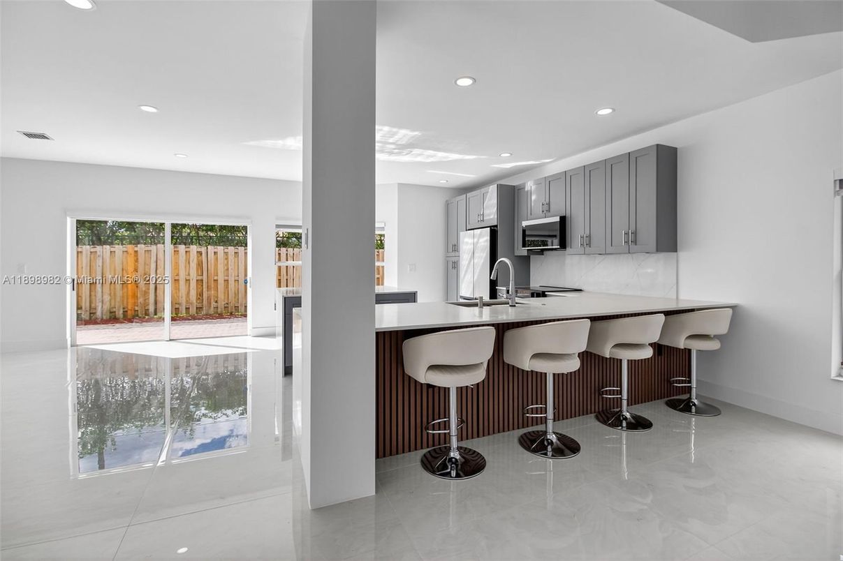 Interior, Kitchen, Recessed Lighting, Stainless Steel Appliances