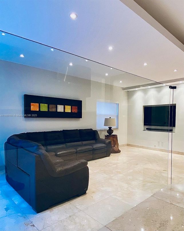 Interior, Living room, Recessed Lighting