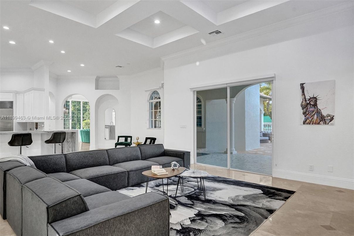 Interior, Living room, Recessed Lighting