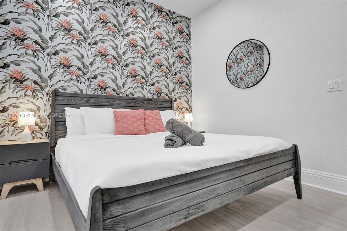 Bedroom, Interior, Wood Texture Flooring