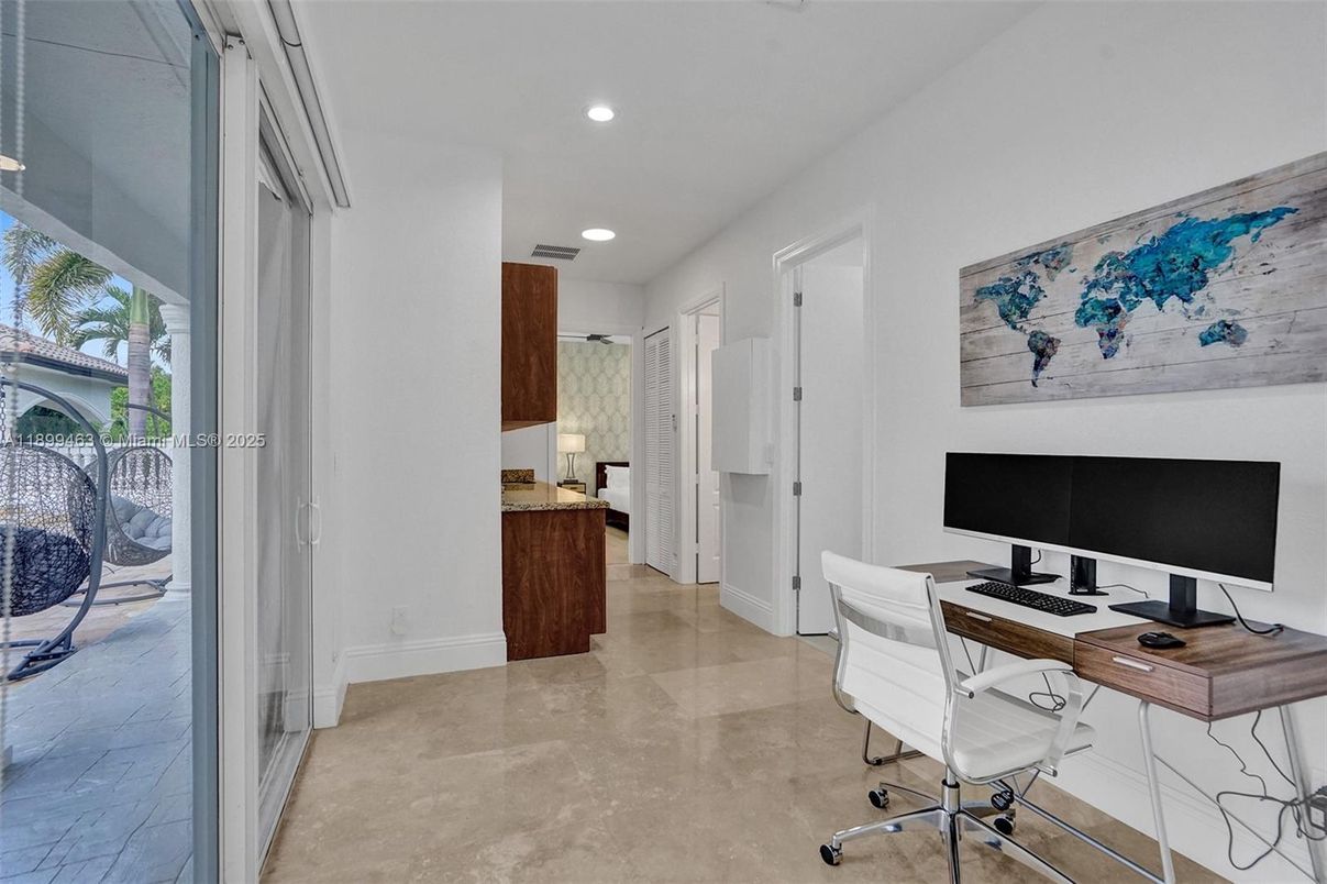 Home Office, Interior, Recessed Lighting