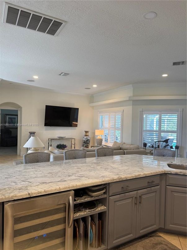 Interior, Kitchen, Living room, Recessed Lighting, Water