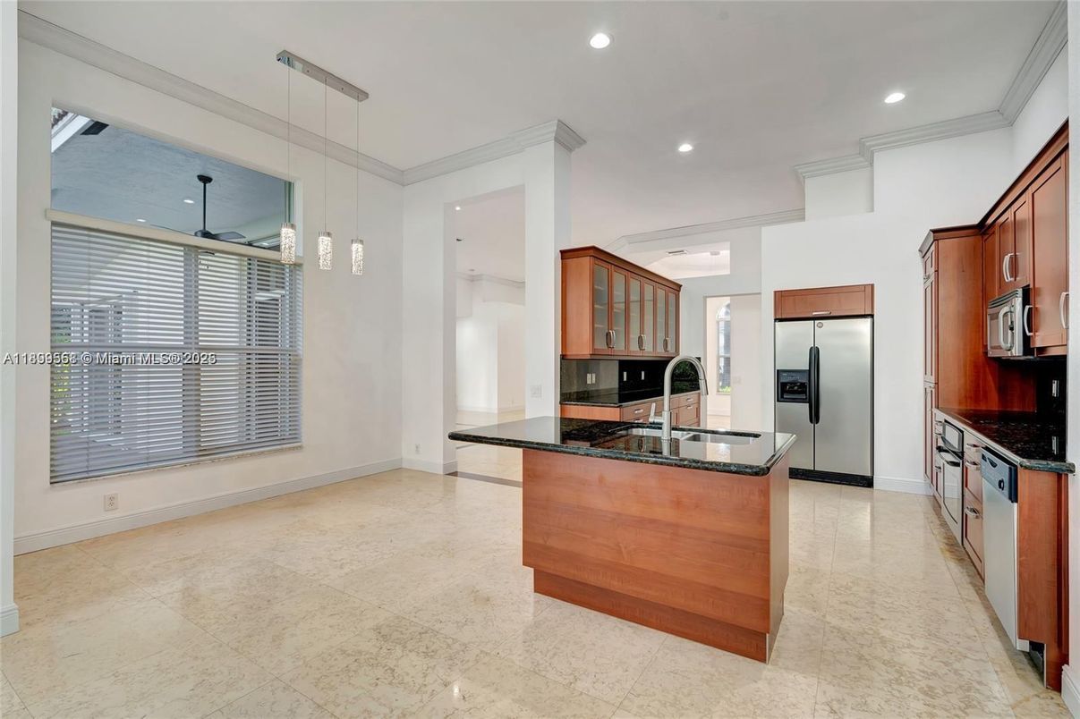 Interior, Kitchen, Pendant Lights, Recessed Lighting, Stainless Steel Appliances