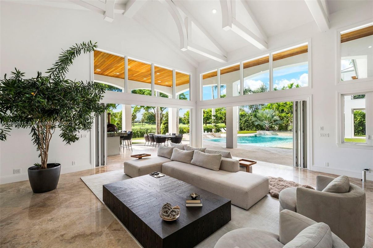 Interior, Living room, Recessed Lighting, Sun Room