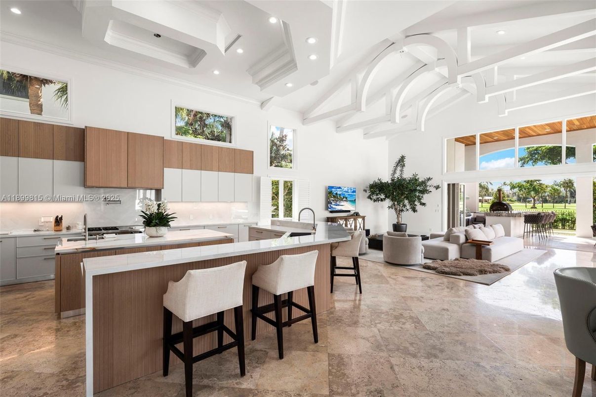 Interior, Kitchen, Living room, Recessed Lighting