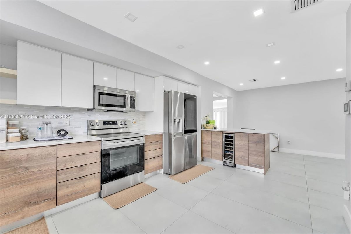 Interior, Kitchen, Recessed Lighting, Stainless Steel Appliances