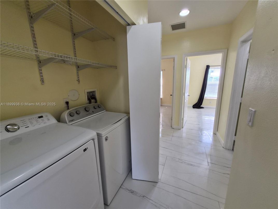 Interior, Marble, Recessed Lighting, Utility Closets, Washer