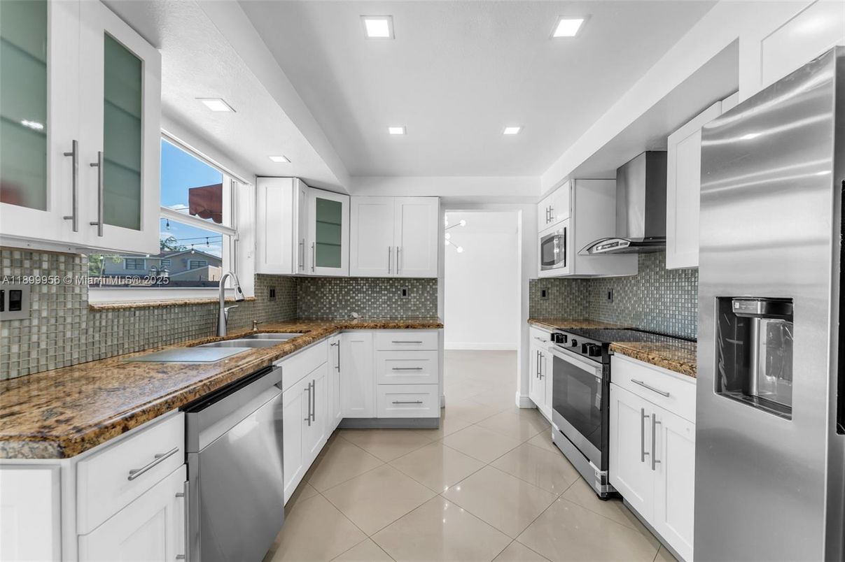 Interior, Kitchen, Recessed Lighting, Stainless Steel Appliances