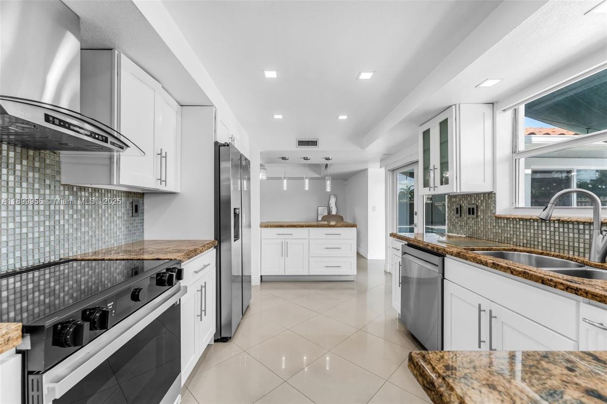 Interior, Kitchen, Recessed Lighting, Stainless Steel Appliances