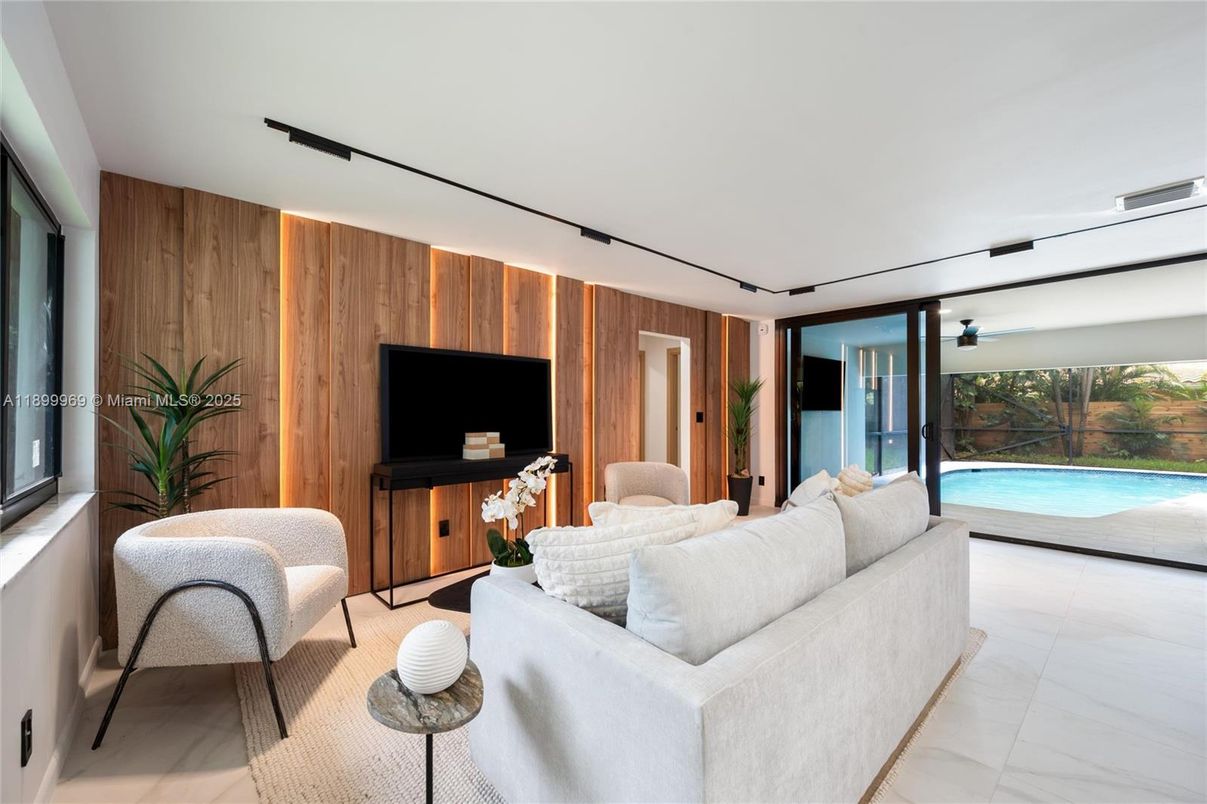 Interior, Living room, Wooden Walls