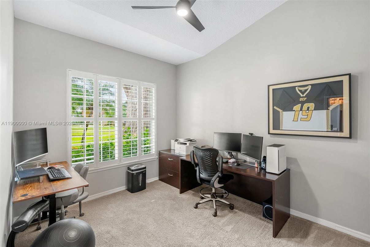 Home Office, Interior, Recessed Lighting