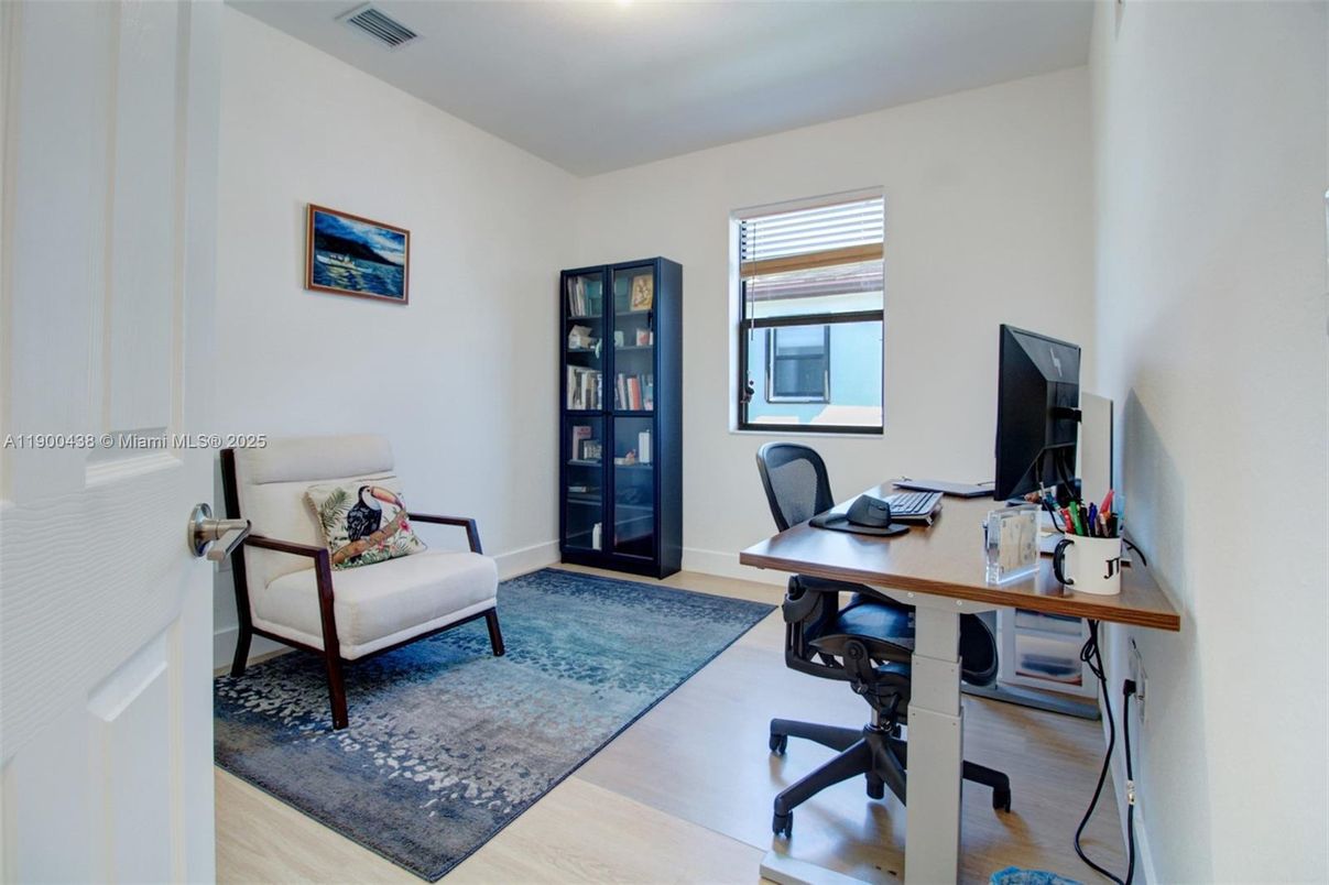 Home Office, Interior, Wood Texture Flooring
