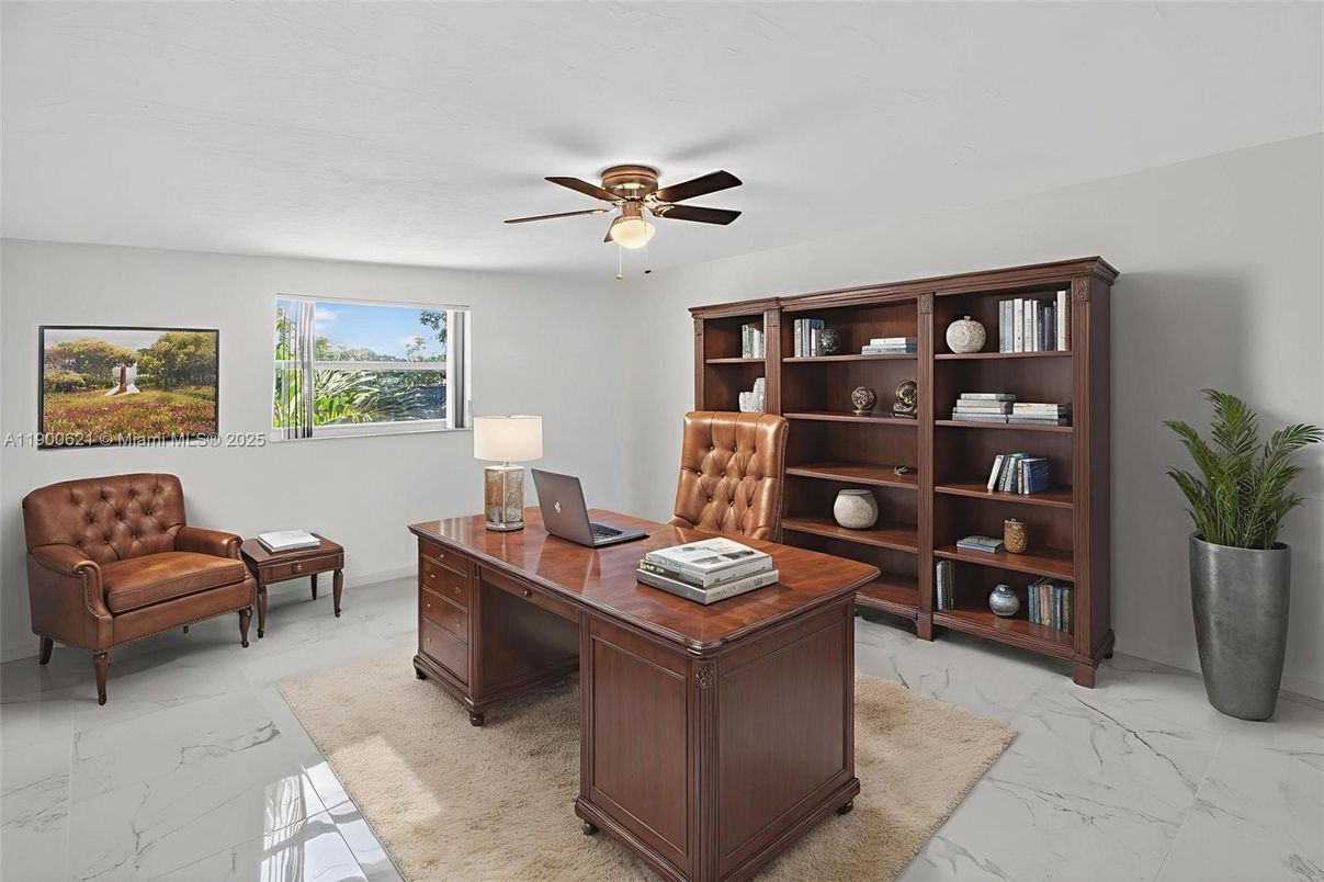 Home Office, Interior, Marble