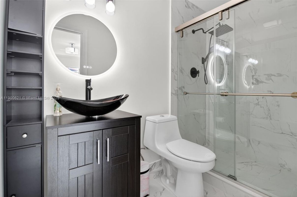 Bathroom, Glass Shower, Interior, Marble, Marble Walls