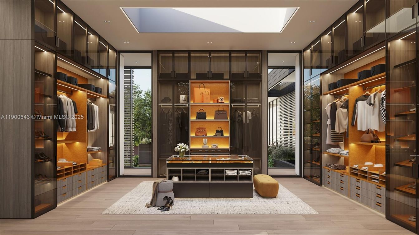 Interior, Recessed Lighting, Walk-in Closets, Wood Texture Flooring