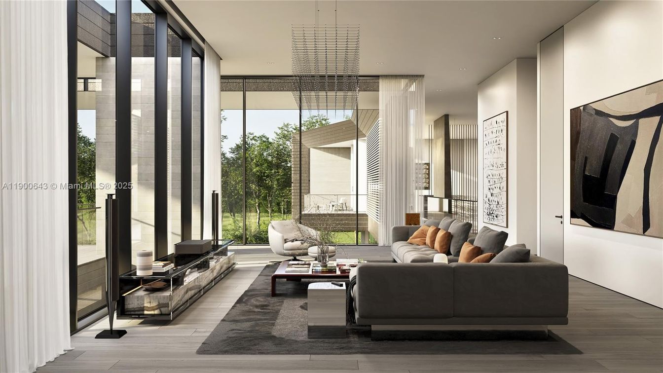Chandelier, Interior, Living room, Recessed Lighting, Wood Texture Flooring