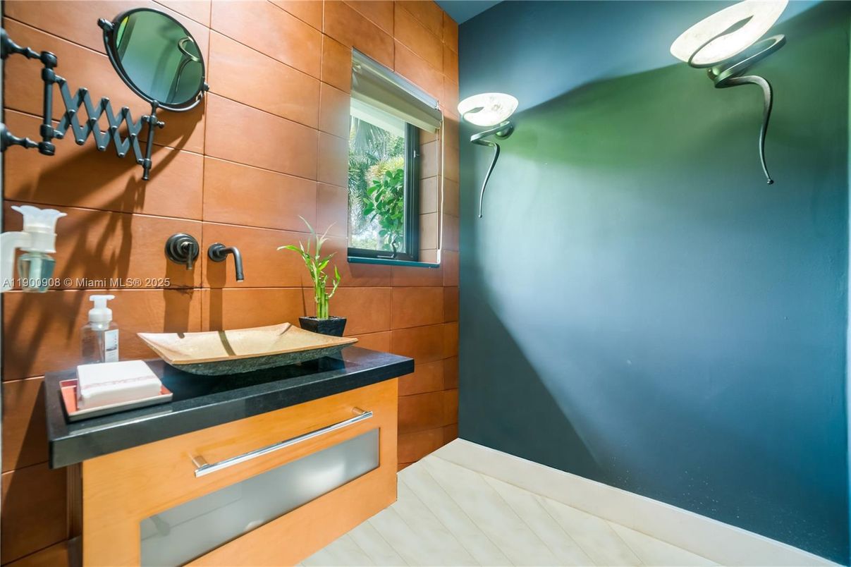 Bathroom, Interior, Wood Texture Flooring, Wooden Walls