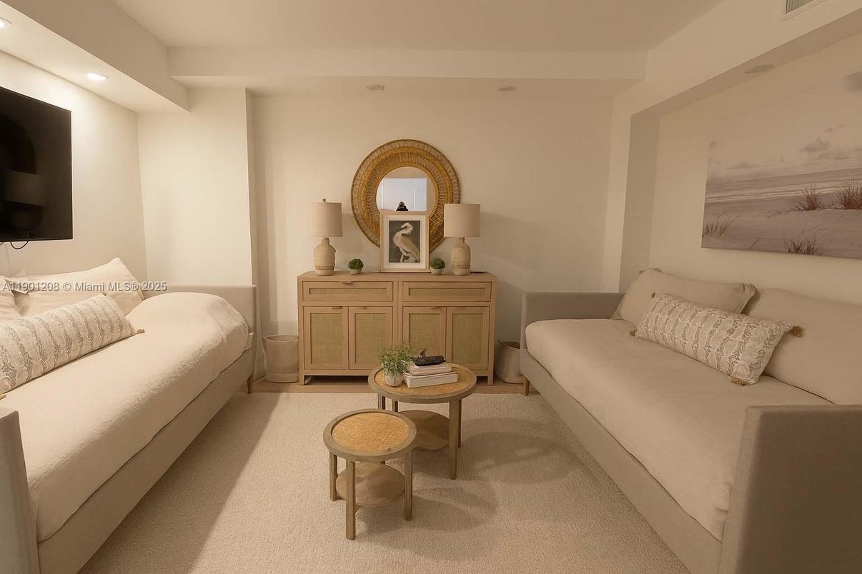 Interior, Living room, Recessed Lighting