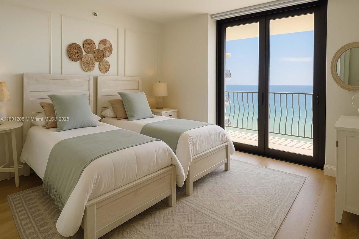 Bedroom, Interior, Water, Wood Texture Flooring