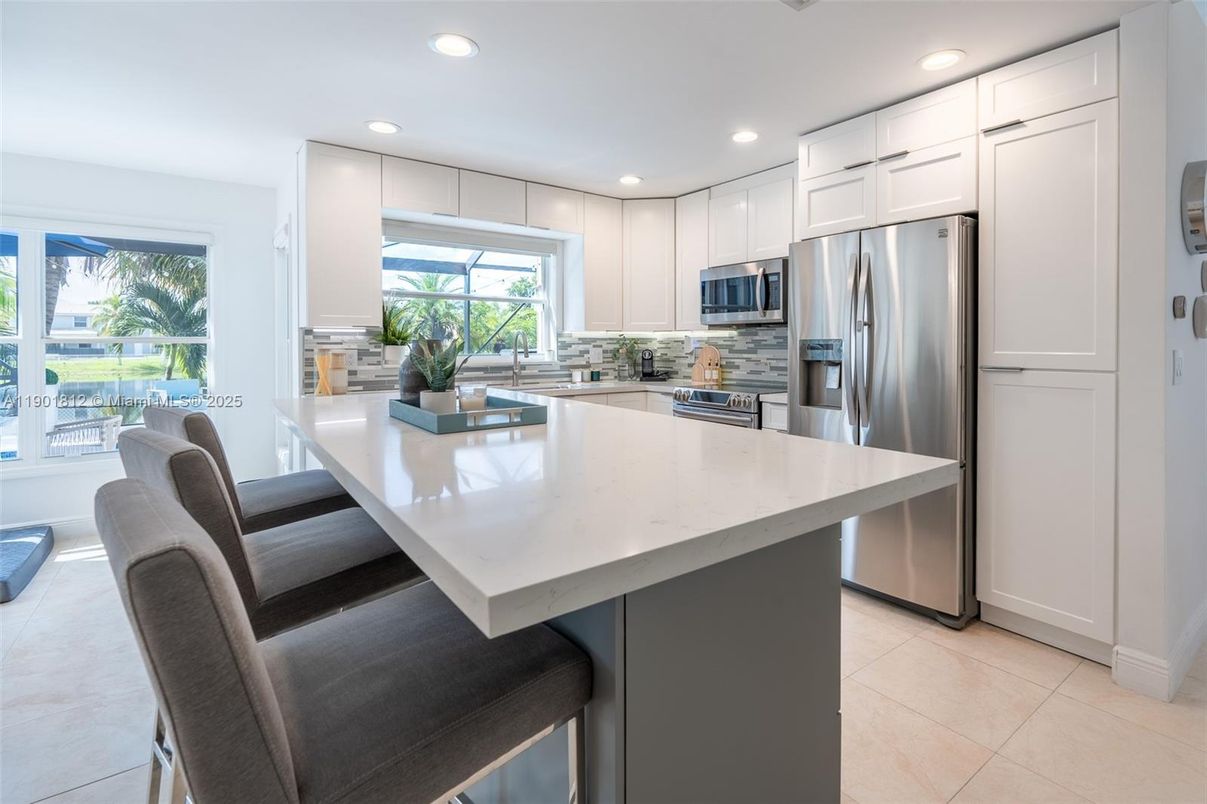Interior, Kitchen, Recessed Lighting, Stainless Steel Appliances