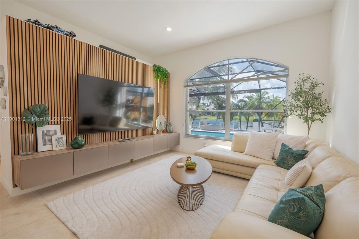Interior, Living room, Recessed Lighting
