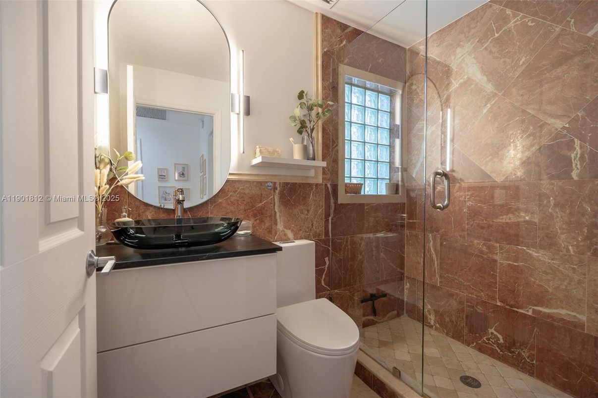 Bathroom, Glass Shower, Interior