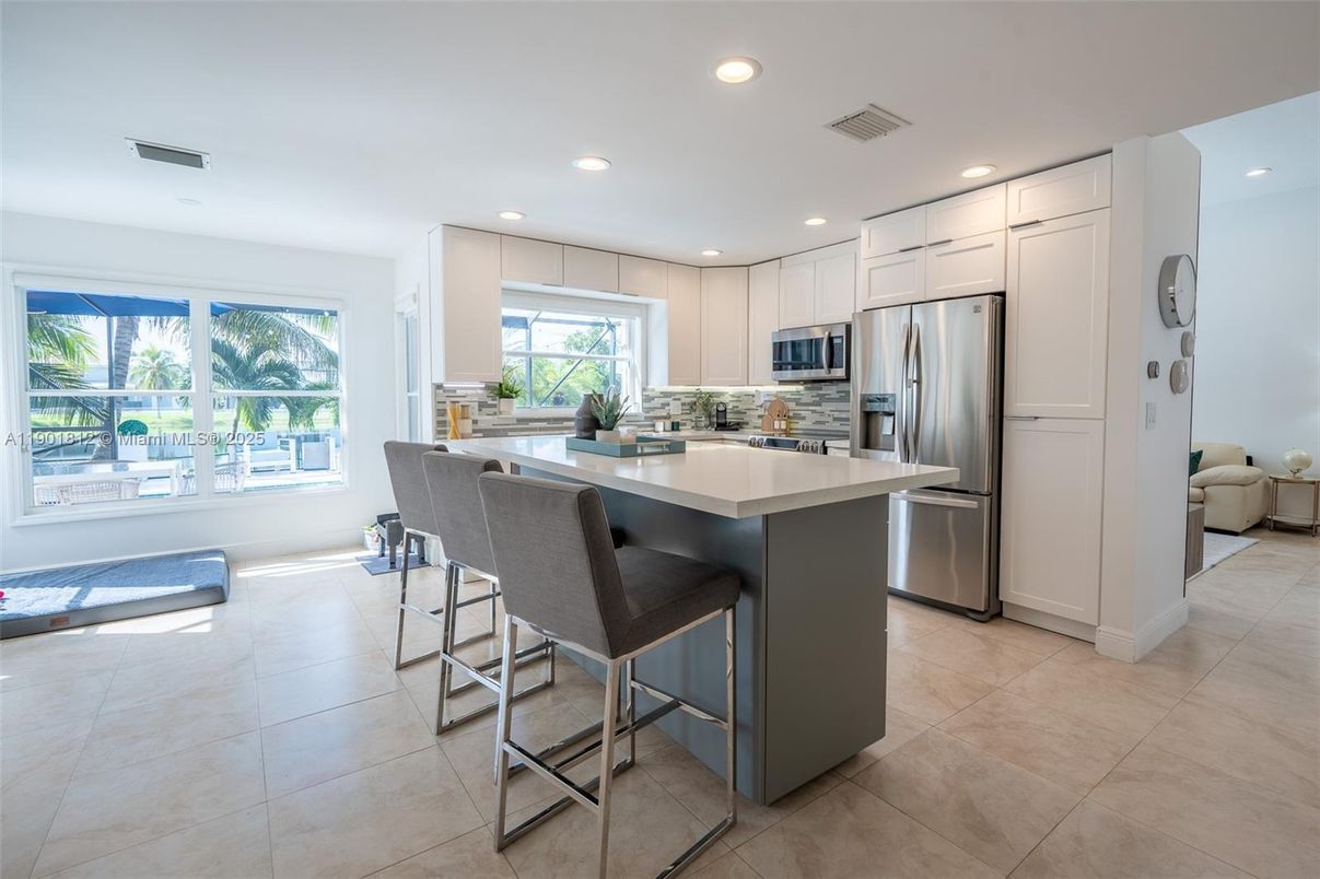 Interior, Kitchen, Recessed Lighting, Stainless Steel Appliances