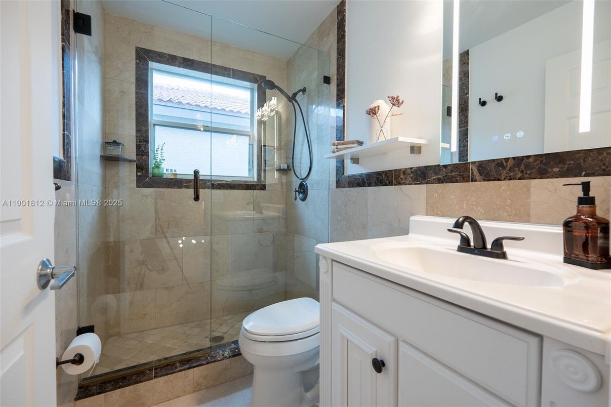 Bathroom, Glass Shower, Interior